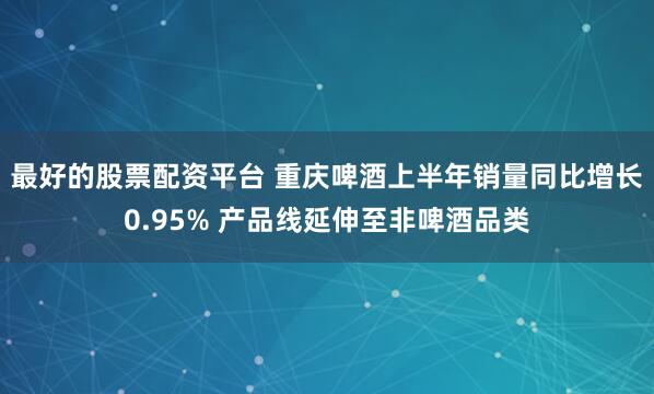 最好的股票配资平台 重庆啤酒上半年销量同比增长0.95% 产品线延伸至非啤酒品类