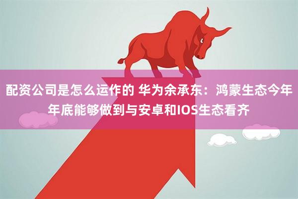 配资公司是怎么运作的 华为余承东：鸿蒙生态今年年底能够做到与安卓和IOS生态看齐
